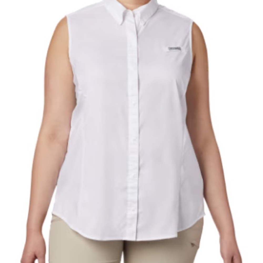 Columbia Women's White Sleeveless Top
